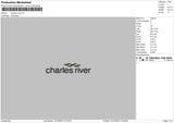 River Text Embroidery File 6 sizes