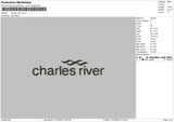 River Text Embroidery File 6 sizes