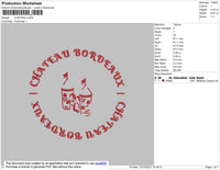 Chateau Embroidery File 4 size