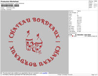 Chateau Embroidery File 4 size