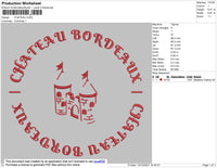 Chateau Embroidery File 4 size