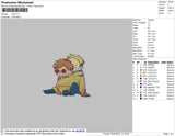 Anime Chibi 01 Embroidery File 4 size