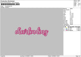 Cheerleadingtext App Embroidery File 6 sizes