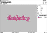 Cheerleadingtext App Embroidery File 6 sizes
