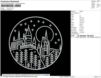 Chhruch Embroidery File 4 size