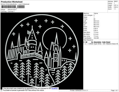 Chhruch Embroidery File 4 size