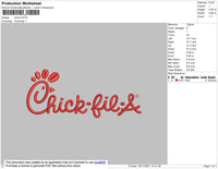 Chick Embroidery File 4 size
