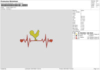 Chicken Health Embroidery File 6 sizes