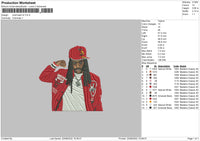 Chief Keev V2 Embroidery File 5 sizes