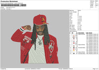 Chief Keev V2 Embroidery File 5 sizes