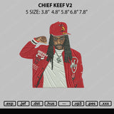 Chief Keev V2 Embroidery File 5 sizes