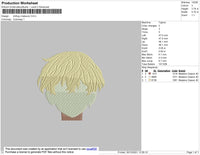 Chifuyu Matsuno Embroidery File 4 size