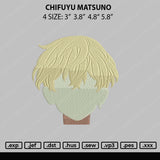 Chifuyu Matsuno Embroidery File 4 size
