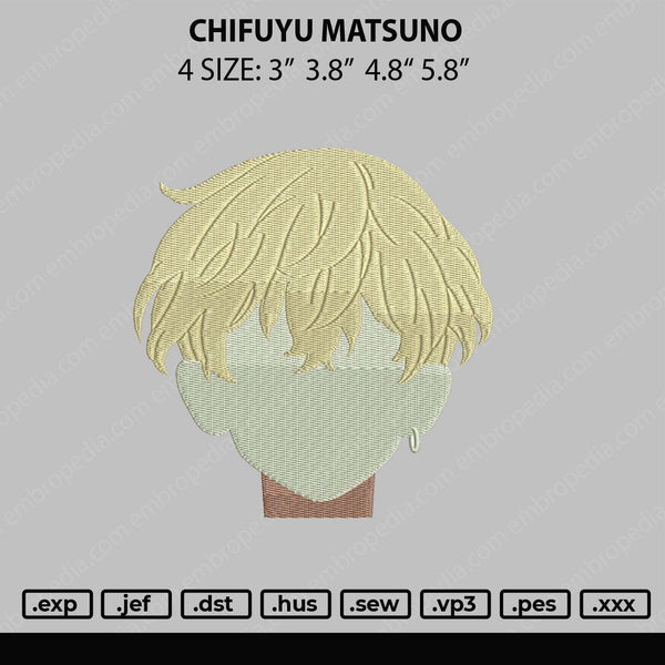 Chifuyu Matsuno Embroidery File 4 size