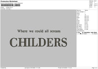 Childers Embroidery File 4 size