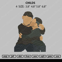 Childs Embroidery File 4 size