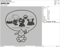 Chis Embroidery File 4 size