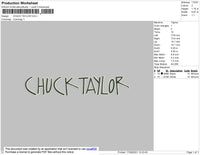 Chuck Taylor Embroidery File 4 size
