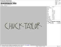 Chuck Taylor Embroidery File 4 size