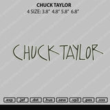 Chuck Taylor Embroidery File 4 size