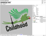 Childhood Embroidery File 4 size