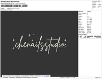 Chenailstudio Embroidery File 4 size