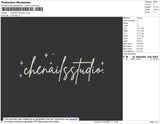Chenailstudio Embroidery File 4 size