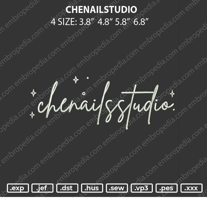 Chenailstudio Embroidery File 4 size