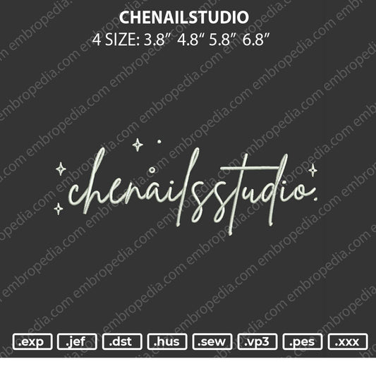 Chenailstudio Embroidery File 4 size