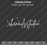 Chenailstudio Embroidery File 4 size