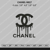 Chnl Melt Embroidery File 4 size