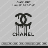 Chnl Melt Embroidery File 4 size