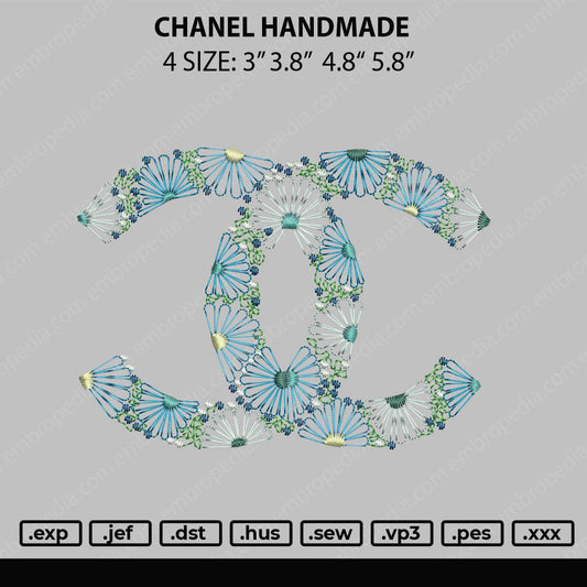 Chanel Handmade Embroidery File 4 size