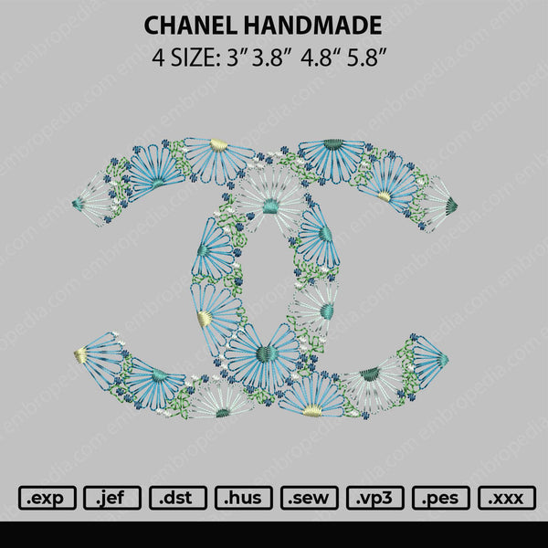 Chanel Handmade Embroidery File 4 size