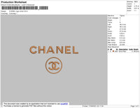 Chnl Circle Logo Embroidery File 4 size