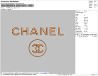 Chnl Circle Logo Embroidery File 4 size