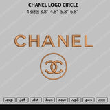 Chnl Circle Logo Embroidery File 4 size
