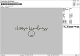 Choosetext 01 Embroidery File 6 sizes