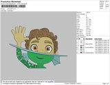 Character 001 Embroidery File 4 size