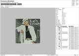 Chris Brown Embroidery File 5 sizes