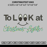 Christmastext 0905 Embroidery File 6 sizes