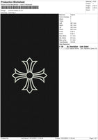 Chrome Hearts V2 Embroidery File 4 size
