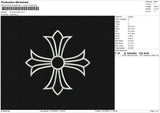 Chrome Hearts V2 Embroidery File 4 size