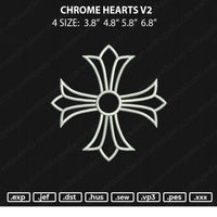 Chrome Hearts V2 Embroidery File 4 size