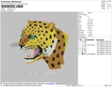 Cheetah Embroidery File 4 Size