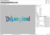 Cinderella Disneyland Embroidery File 6 size