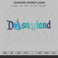 Cinderella Disneyland Embroidery File 6 size