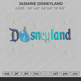 Cinderella Disneyland Embroidery File 6 size