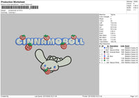 Cinnamorollv2 Embroidery File 6 sizes