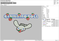 Cinnamorollv2 Embroidery File 6 sizes